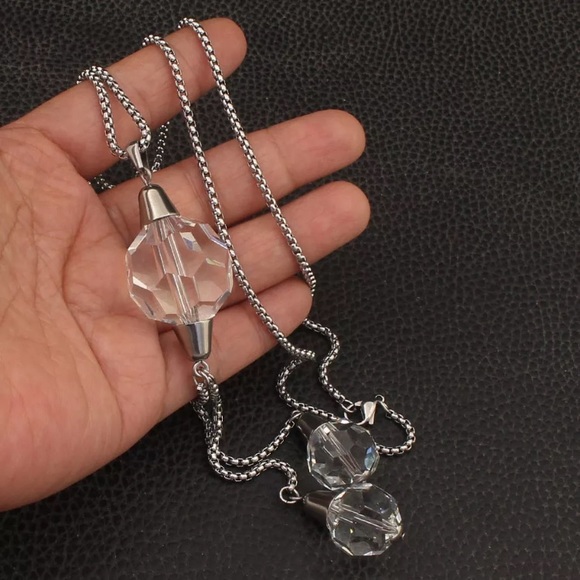 🌟 Gorgeous Stainless Steel Long Charms Necklace - Picture 3 of 5